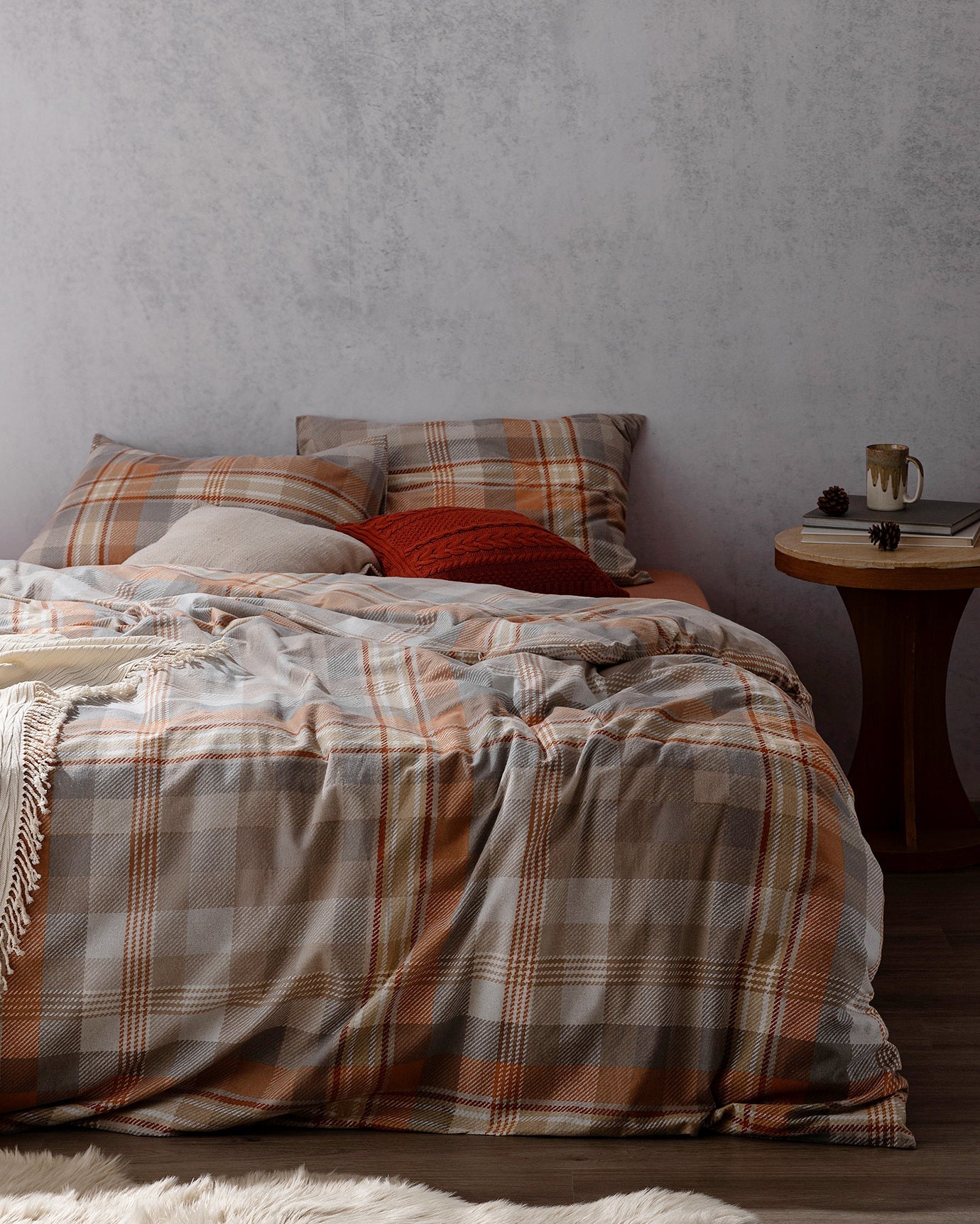 Gustave Double Size Duvet Cover Set - Flannel - Madame Coco JO