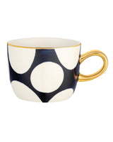 Madame Coco Balle Mug – Navy Blue Ceramic Coffee & Tea Mug