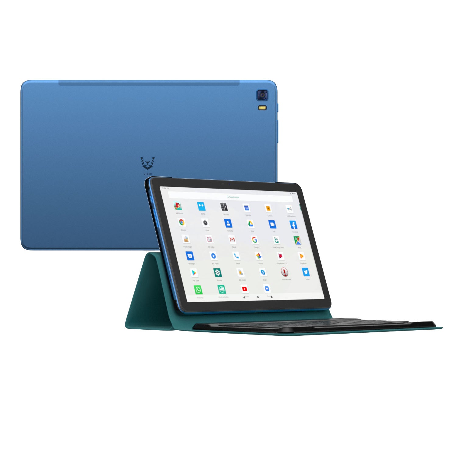 VIKUSHA VZ-60 4G Tablet Bundle: VIKUSHA V-70 Watch, Screen Protector, Active Stylus Pen, Holster Keyboard & Cover, 3-Month IPTV Subscription