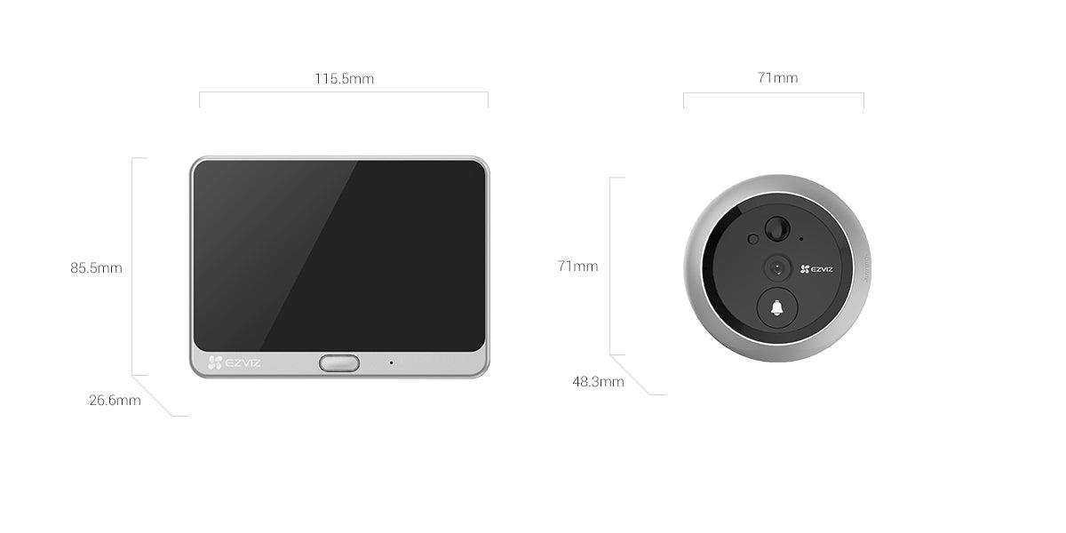 EZVIZ Wire-Free Peephole Doorbell EZVIZ Wire-Free Peephole Doorbell