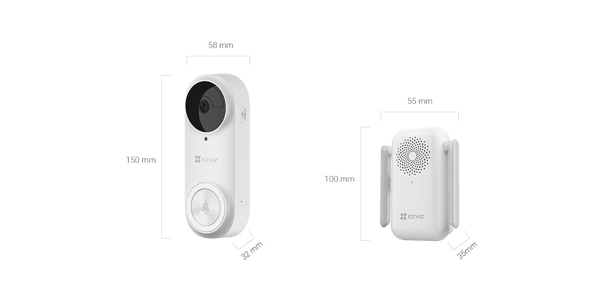 EZVIZ Pro Battery-powered Video Doorbell Kit.