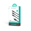 Joyroom S-A61 OmniGo Series 3.5A USB-A to Type-C, Lightning & Micro USB 3-in-1 Charging Cable – 1.2 m, Black | 12-Month Warranty