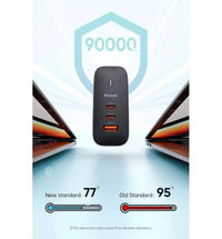 Mcdodo GaN 65W Multi Port Fast Charger Charge 3 Devices Fast - Black