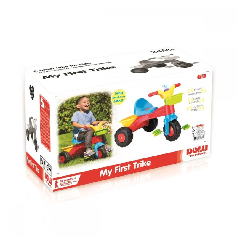 دراجة أطفال ثلاثية Dolu بسلة أمامية وخلفية
