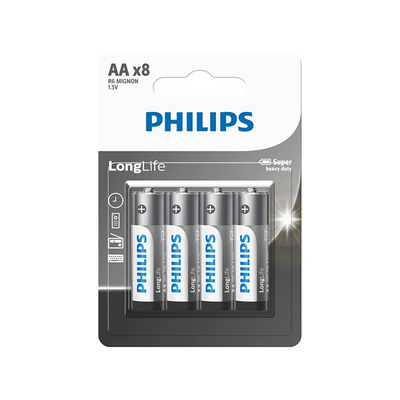 بطارية Philips LongLife R6L8BL/40 AA عالية الأداء
