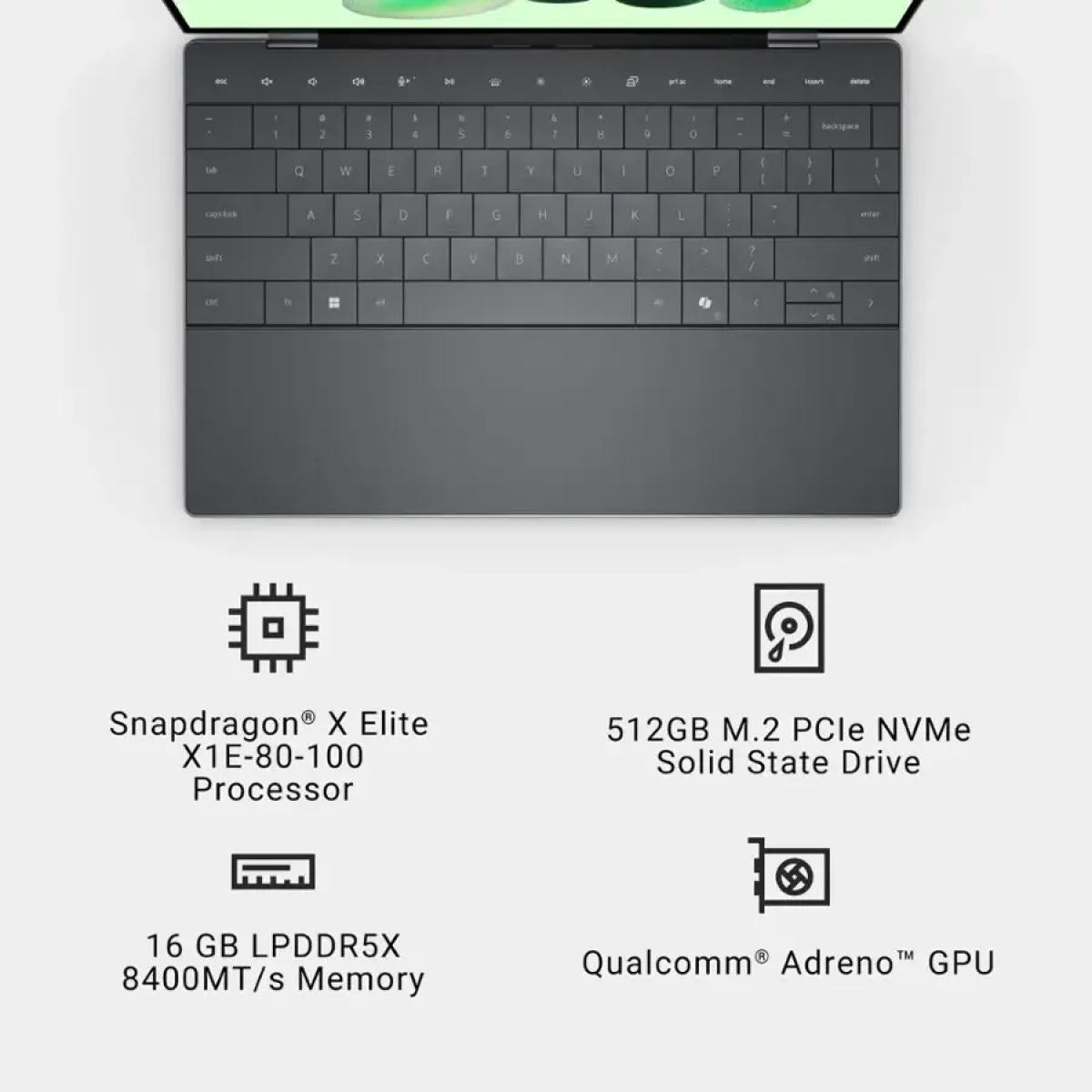 DELL XPS 13 OLED 3K, Snapdragon, 16GB RAM, 512GB SSD
