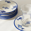 Luxe Poisson 6-piece Tea Glass Saucer Set - Madame Coco JO