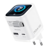 YESIDO YC123 70W GaN Charger with Retractable USB-C Cable