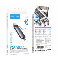 قارئ بطاقات HOCO HB56 Victory 3 في 1 USB و Type-C مع OTG - 5 جيجابت في الثانية
