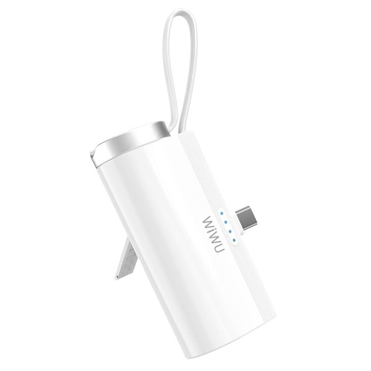 WIWU Capsule Mobile Power Bank Mini USB-C Portable Charger - White