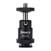 Jmary Portable Phone Holder Mount With Cold Shoe 1/4 Tripod Mount Stand - Black