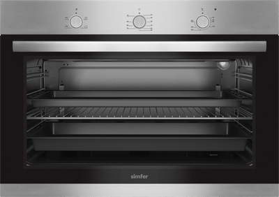Simfer B9109 CERIM Built-In Electric Oven | 90cm | 120L | Dual Fan | Stainless Steel