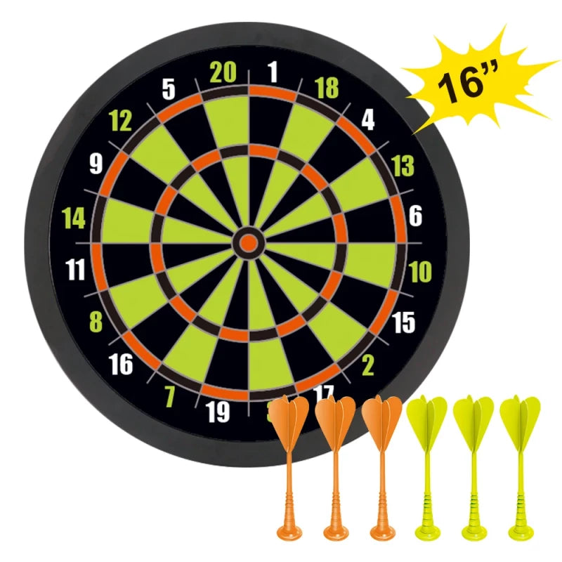 Az Sportz 16" Magnetic Dartboard Set for Indoor & Outdoor Fun