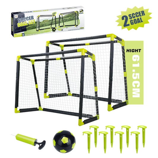 Aojie Sport Kids Soccer Goal Set 61.5cm – Portable Outdoor Net