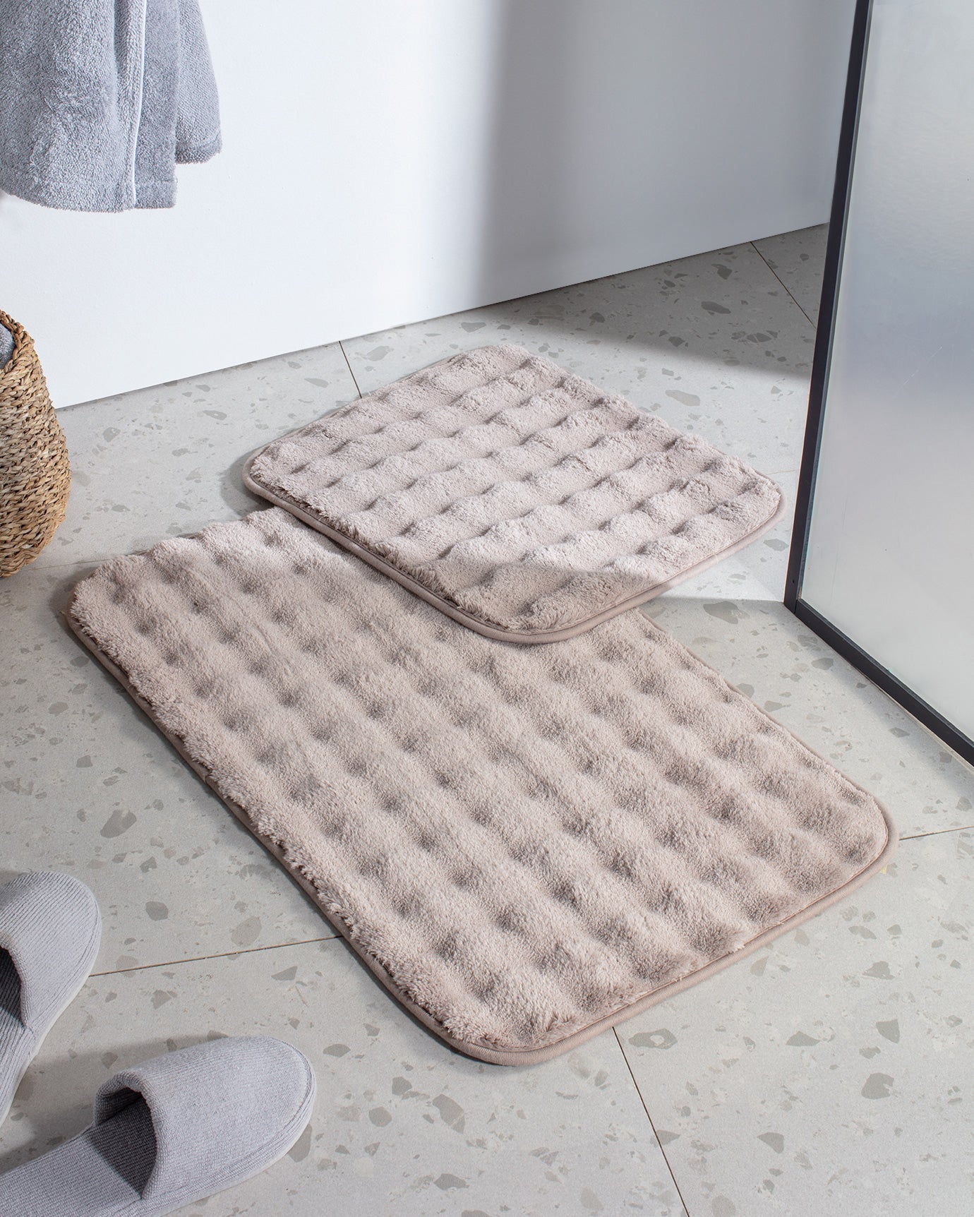 Reflet Bubble 2-piece Bath Mat - Madame Coco JO