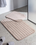 Madame Coco Reflet Bubble 2-Piece Bath Mat Set | Plush Non-Slip Bathroom Rug |