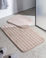 Madame Coco Reflet Bubble 2-Piece Bath Mat Set | Plush Non-Slip Bathroom Rug |