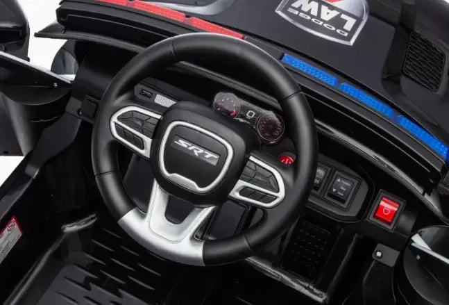 Dodge Charger SRT Hellcat Police Ride-On Car – 12V Kids Toy