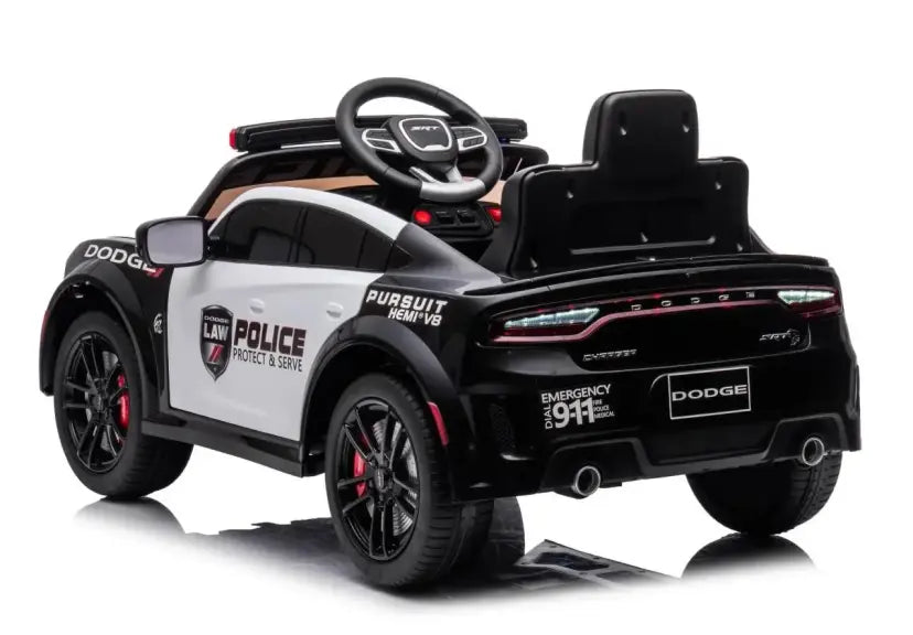 Dodge Charger SRT Hellcat Police Ride-On Car – 12V Kids Toy