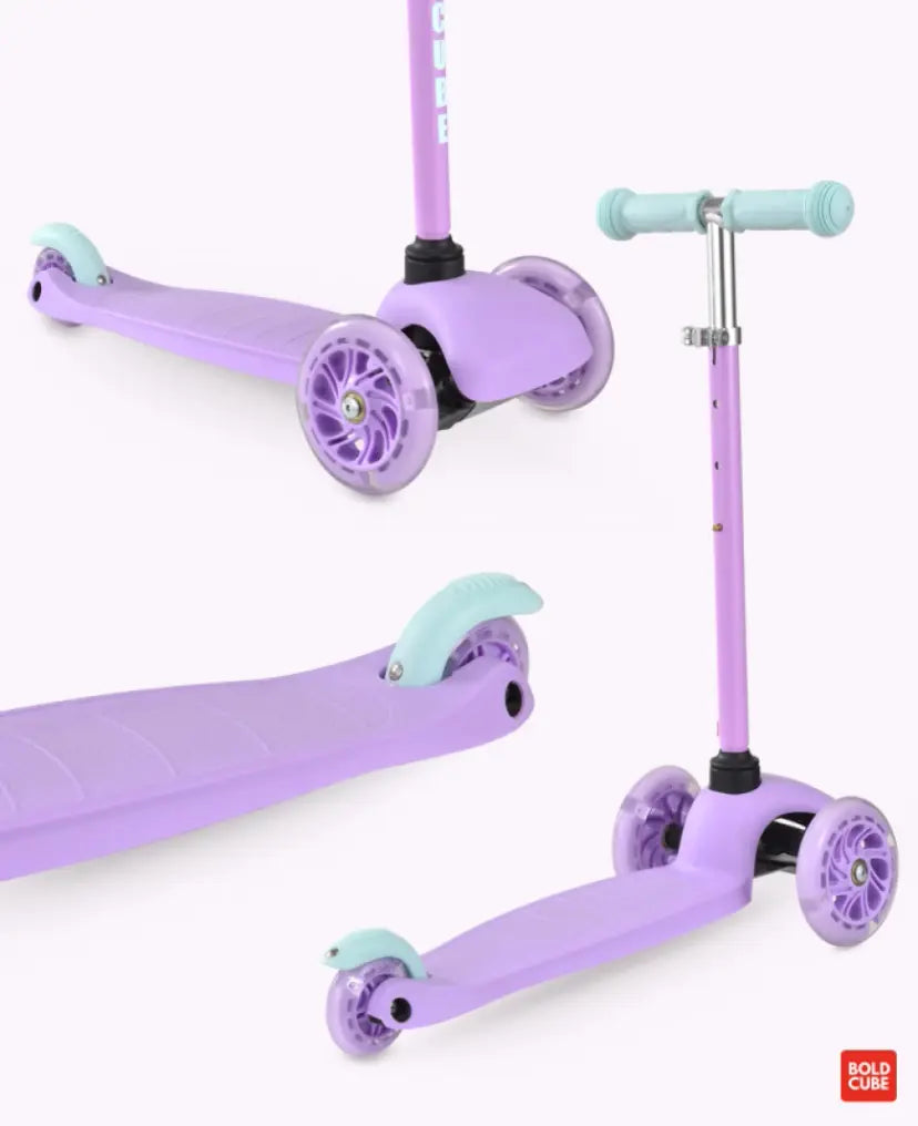 Bold Cube Teeny Three-Wheel Scooter – Lilac Bold Cube Teeny Three-Wheel Scooter – Lilac