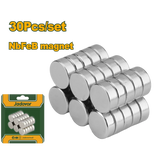 Jadever 30pcs Neodymium Magnets 8×3mm – Nickel Coated | JDZE1K11