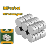 Jadever 30pcs Neodymium Magnets 8×3mm – Nickel Coated | JDZE1K11