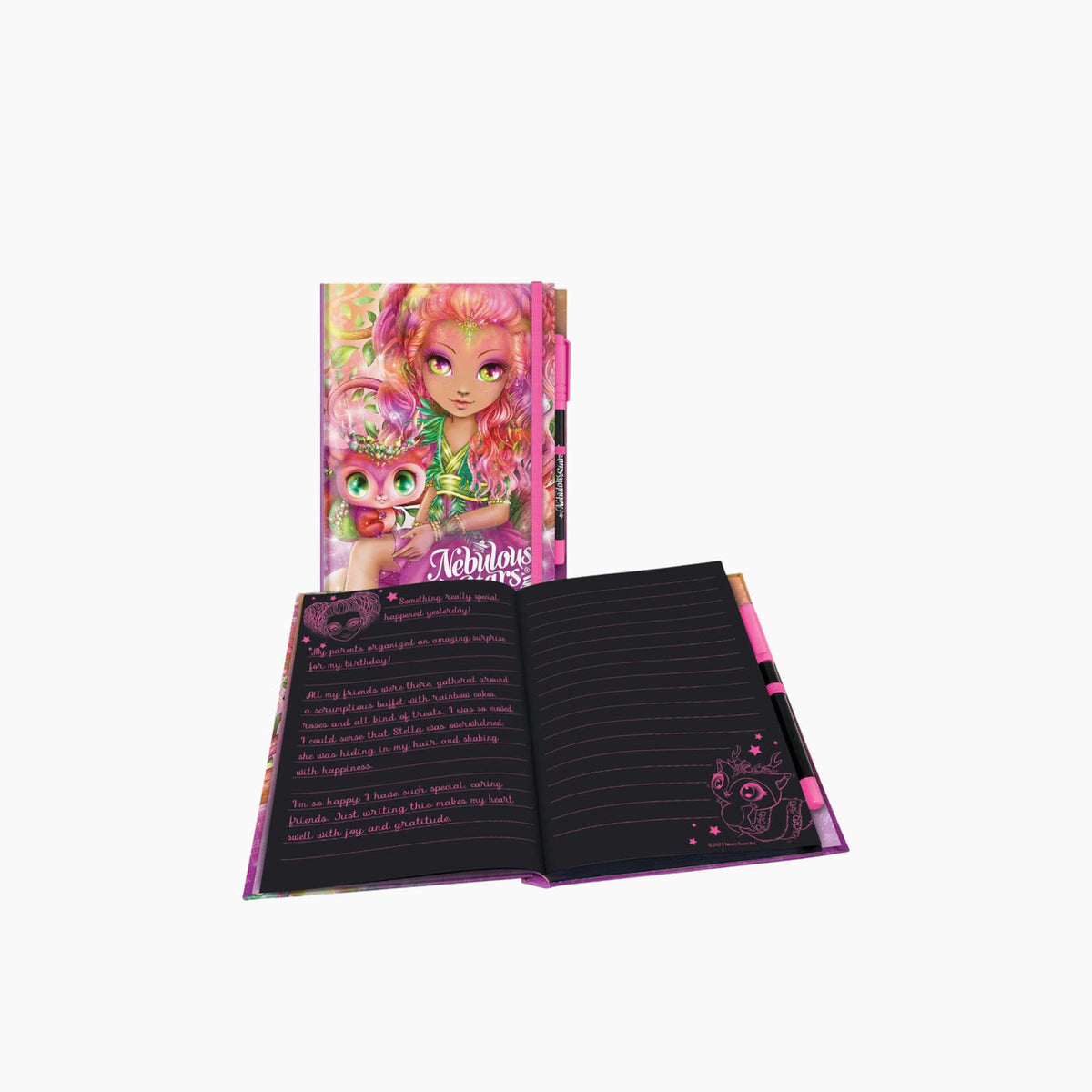 Nebulous Stars Deluxe Black Notebook – Assorted