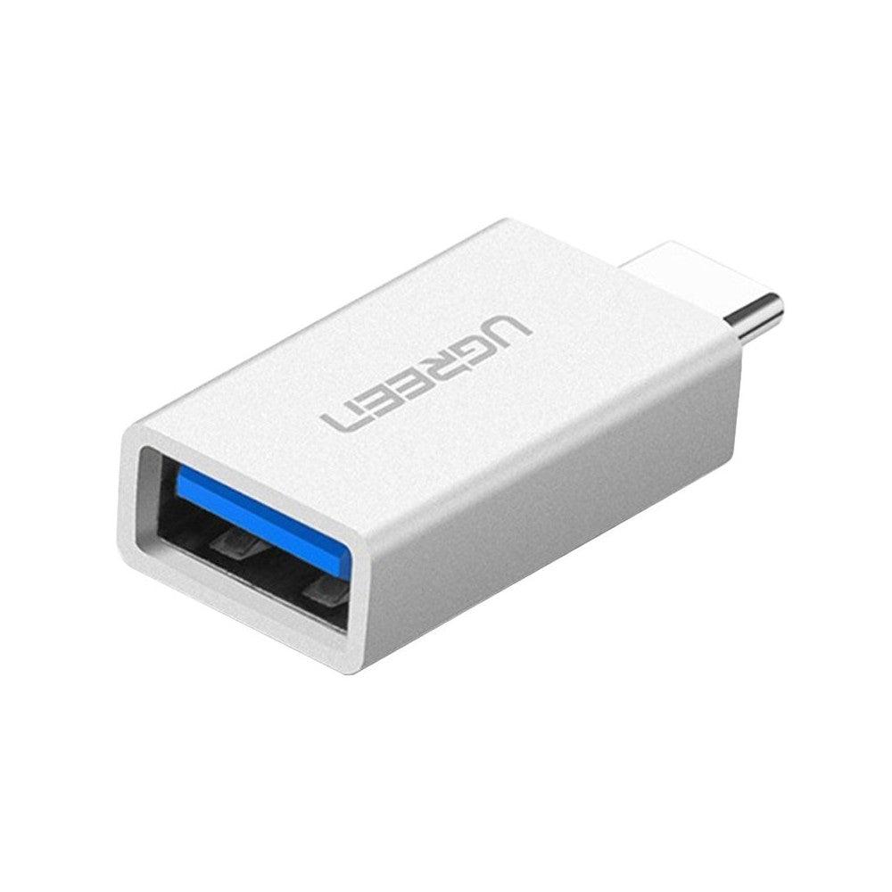 محول يوجرين USB-C إلى USB 3.0 (أبيض) - سريع ومدمج