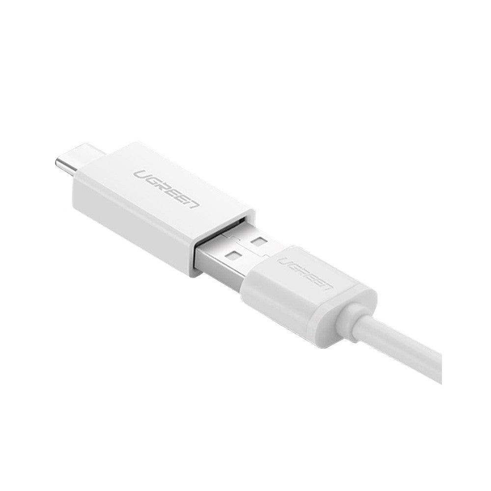 محول يوجرين USB-C إلى USB 3.0 (أبيض) - سريع ومدمج