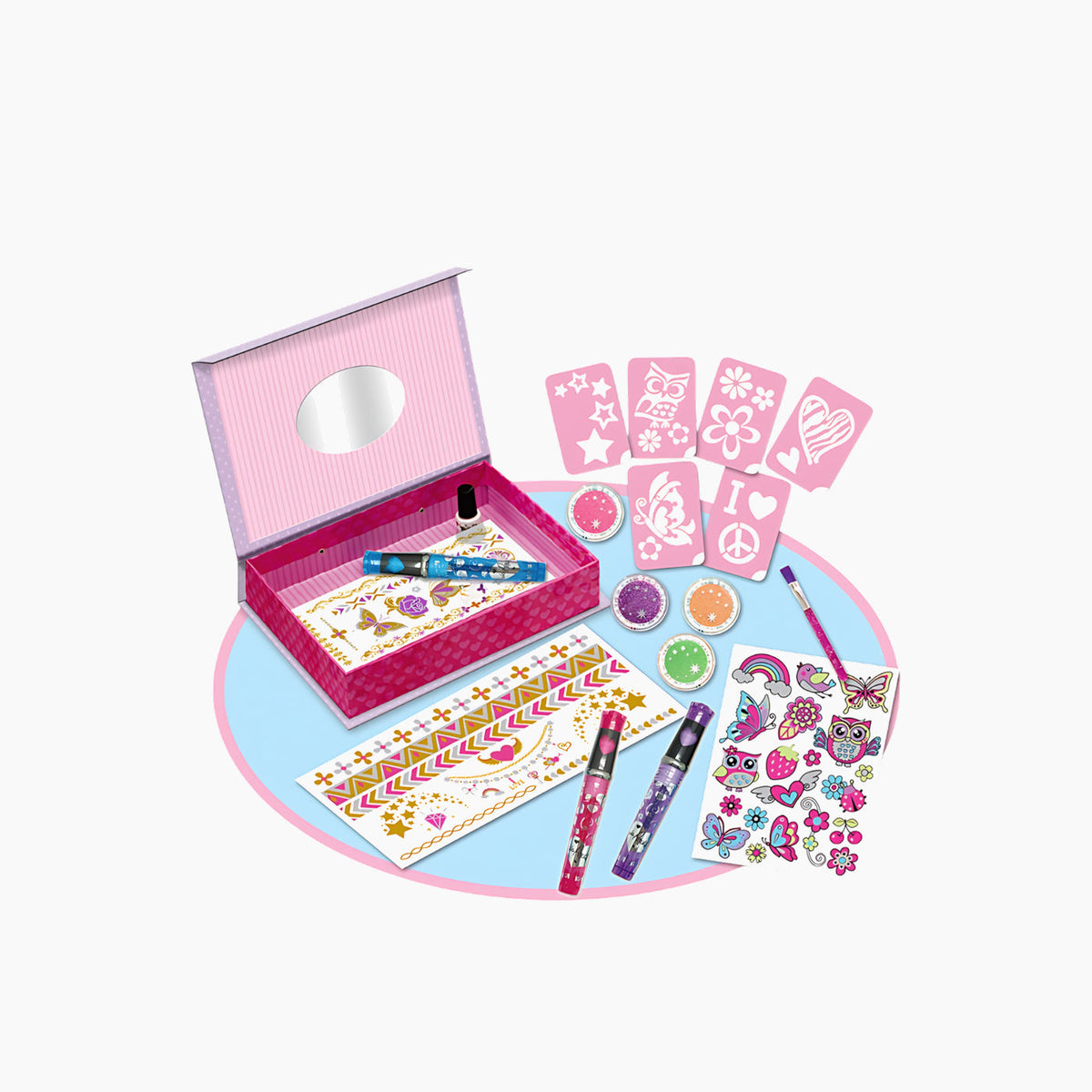 Tokidas Tattoo Play Sets in Reuseable Cardboard Box