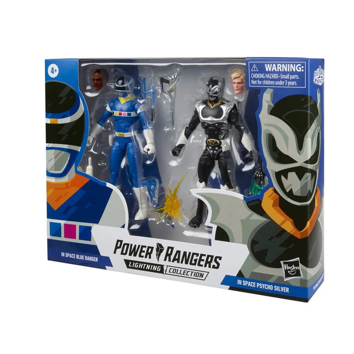Hasbro Power Rangers Lightning Collection In Space Blue Vs. Silver Psycho Hasbro Power Rangers Lightning Collection In Space Blue Vs. Silver Psycho