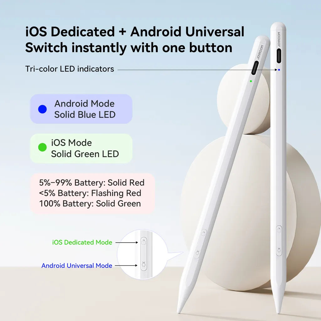 Joyroom JR-K12 Pro Active Dual-Mode Stylus Pen – White