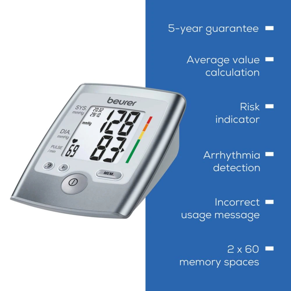 Beurer BM 35 Upper Arm Blood Pressure Monitor with LCD Display