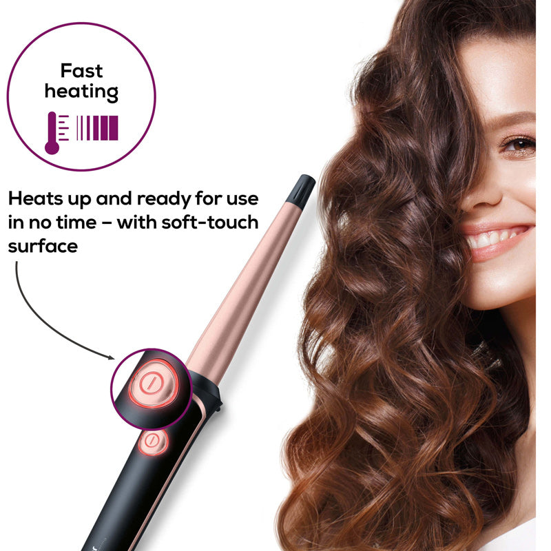 Beurer HT 53 Ceramic Keratin Hair Curling Iron for Perfect Curls