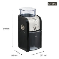 KRUPS GVX231 Expert Burr Grinder - Black
