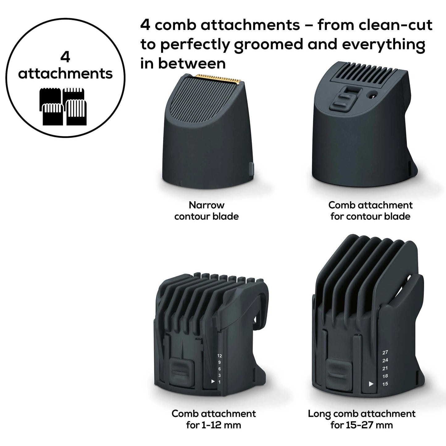 ماكينة تصفيف اللحية بيورير للعناية الدقيقة باللحية