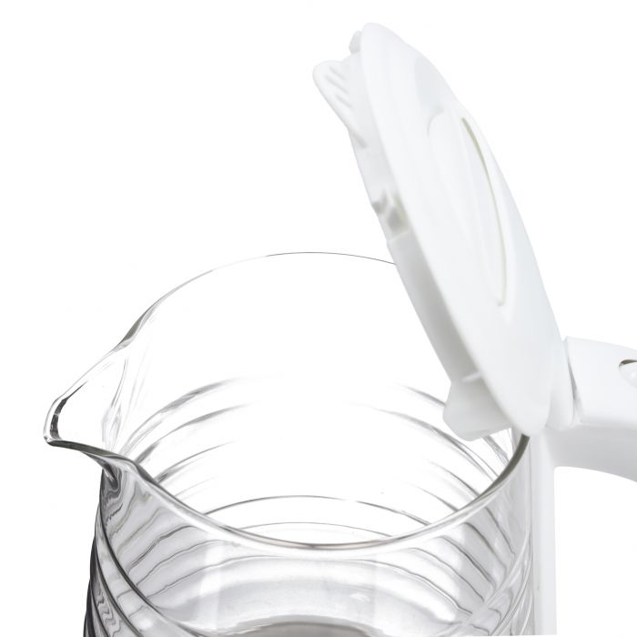 Geepas Electric Glass Kettle 1.7L 2200W Stainless Steel Heating Element Geepas Electric Glass Kettle 1.7L 2200W Stainless Steel Heating Element