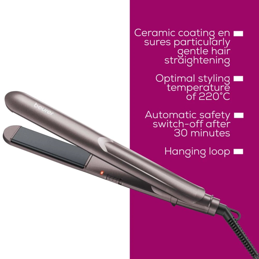 Beurer HS 15 Hair Straightener Fast Styling with Ceramic