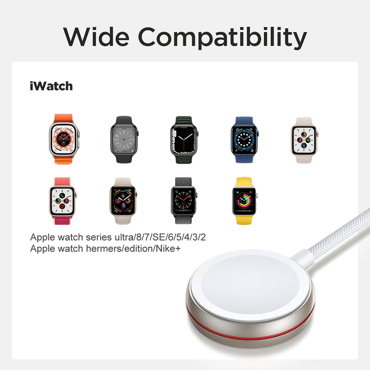 Joyroom iP Watch Magnetic Charging Cable (USB-C) 1.2m-White Joyroom iP Watch Magnetic Charging Cable (USB-C) 1.2m-White