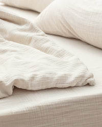 Marla Muslin King Size Duvet Cover Set - Fitted - Madame Coco JO