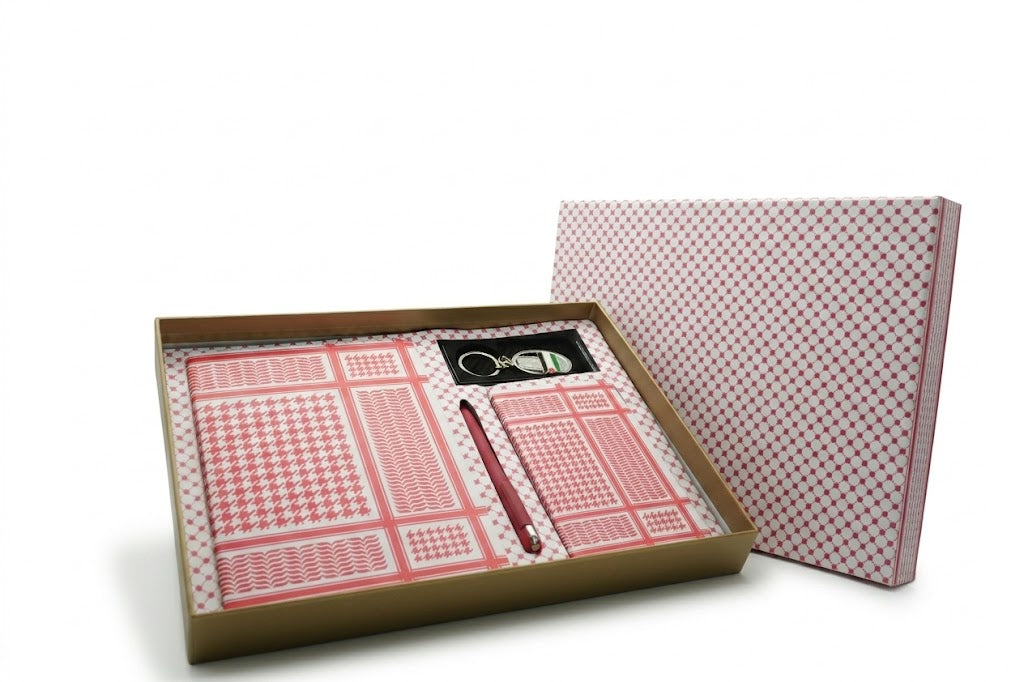 Kufiya Gift Set - Red & White