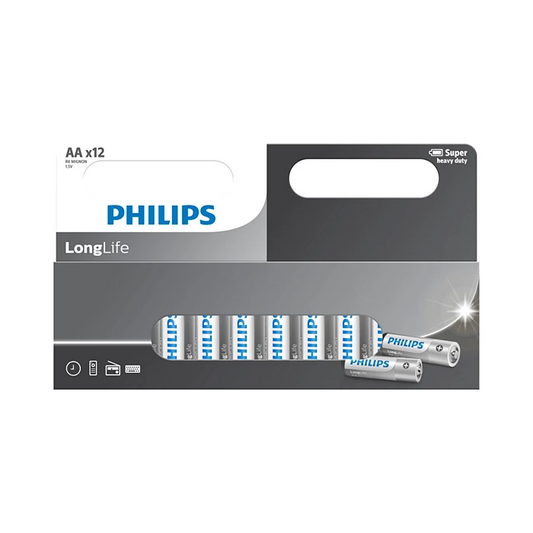 Philips LongLife R6L12W/40 AA Battery – Long Lasting