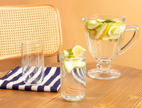 Musette-white Rugs 4-piece Beverage Glass Set - Madame Coco JO