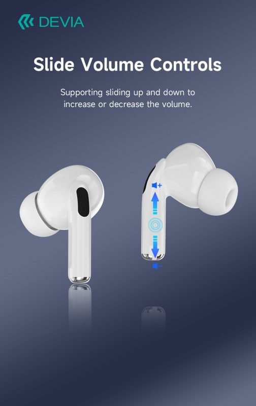 Devia Earbuds Pro2 TWS Earphone Full function version - White Devia Earbuds Pro2 TWS Earphone Full function version - White