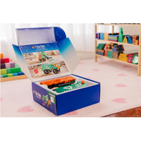 TileTek Mega Recycling Truck Magnetic Building Set, 14 Pieces, Ages 3+