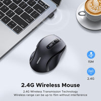 ماوس UGREEN لاسلكي 2.4G بـ6 أزرار ودقة 1600 DPI