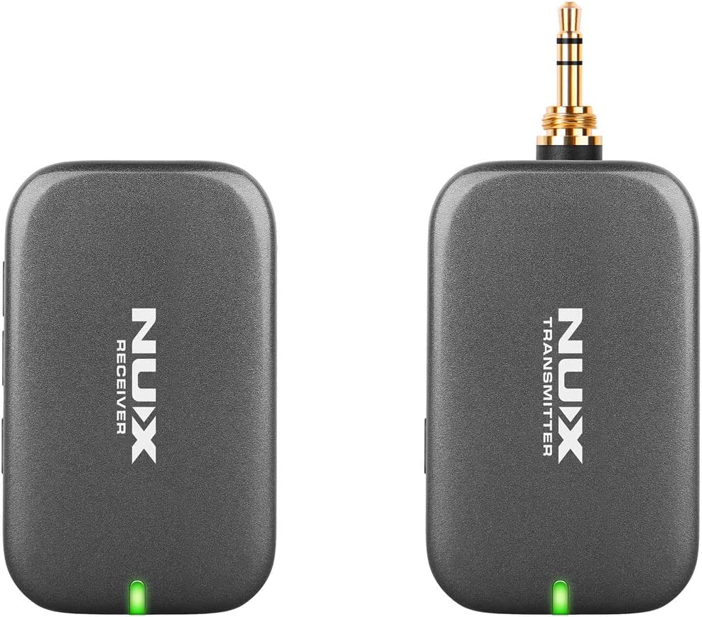 NUX Wireless Headphones / 24-bit Stereo / 100ft Operation / 5.5ms Latency - Black NUX Wireless Headphones / 24-bit Stereo / 100ft Operation / 5.5ms Latency - Black