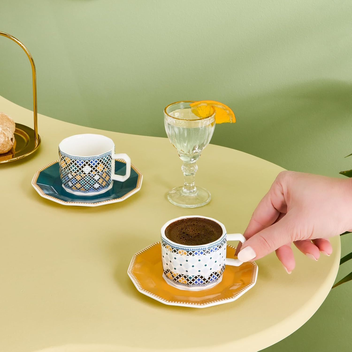 Karaca Madrid Coffee Set 12pcs Bone China, Elegant Karaca Madrid Coffee Set 12pcs Bone China, Elegant