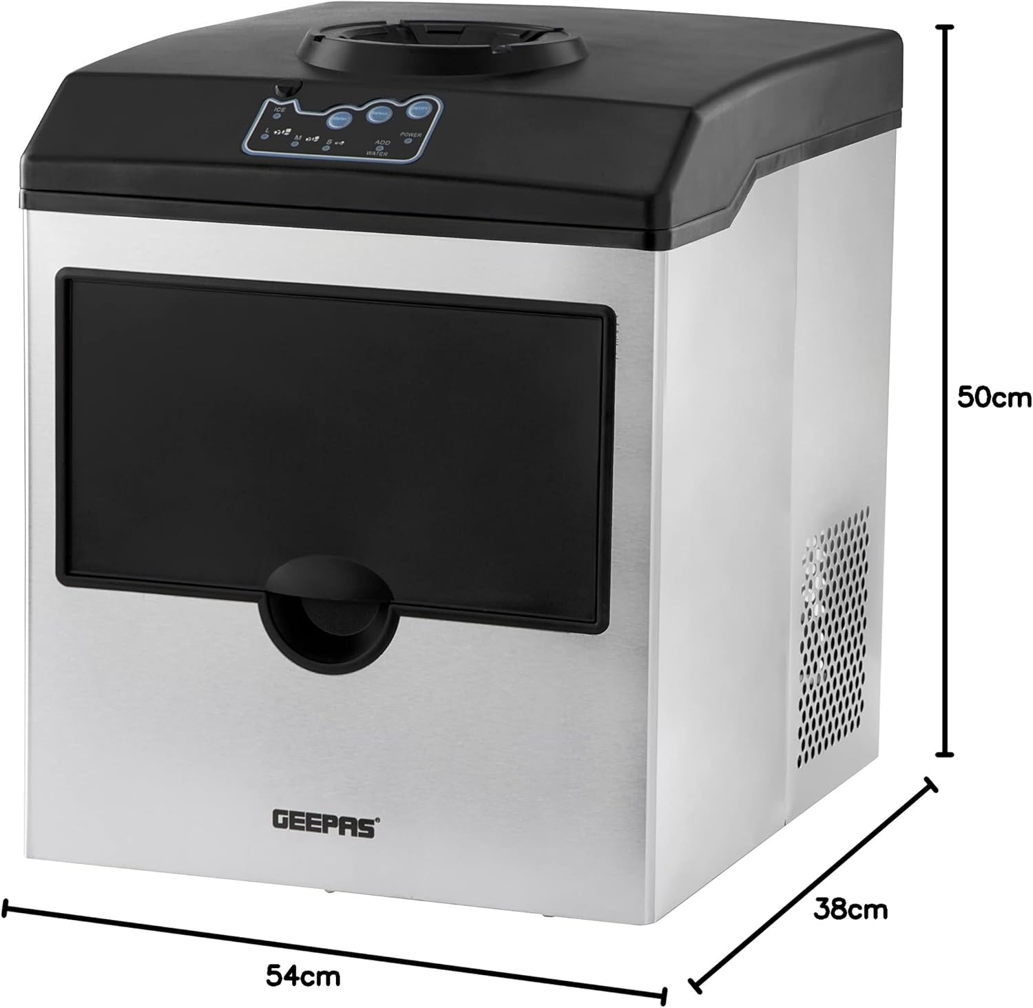 Geepas Ice Maker & Water Dispenser 22kg/Day