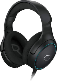 سماعة رأس للألعاب Cooler Master RGB Virtual 7.1 Surround Sound وميكروفون متعدد الاتجاهات وإمكانية الاتصال عبر USB وتوافق مع أنظمة تشغيل متعددة